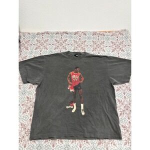 Dead Fresh Crew Michael Jordan Chicago Bulls Graphic T-Shirt Faded Black 2X